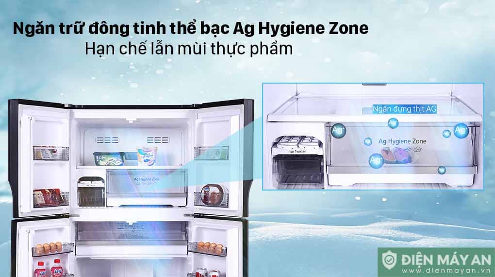 Tủ lạnh Panasonic Inverter 550 lít Multi Door NR-DZ601VGKV